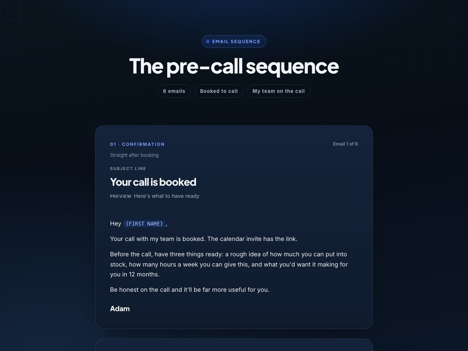 Pre-call preview